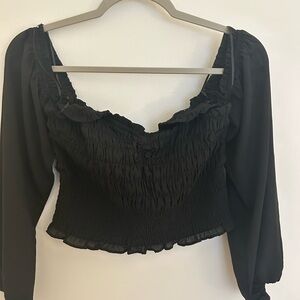 Elegant Black Women's Top